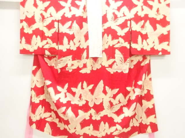 Japanese Kimono / Chirimen Kinsha Silk
